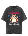 PURRFECTTLY GYM&FITNESS VINTAGE GYM SHIRT