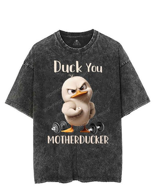 DUCK YOU MOTHERDUCKER VINTAGE GYM SHIRT