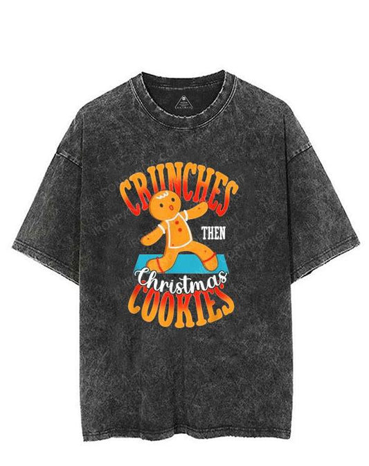 Crunches Then Christmas Cookies VINTAGE GYM SHIRT