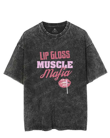Lip Glass Muscle Mafia VINTAGE GYM SHIRT