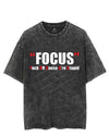 OFFENSIVE HUMOR FOCUS   VINTAGE GYM SHIRT