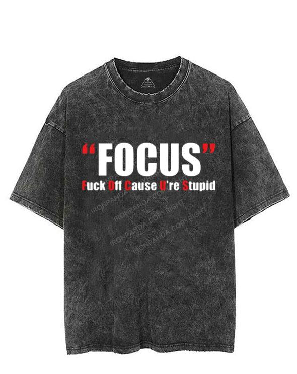 OFFENSIVE HUMOR FOCUS   VINTAGE GYM SHIRT