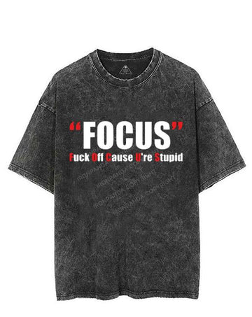 OFFENSIVE HUMOR FOCUS   VINTAGE GYM SHIRT