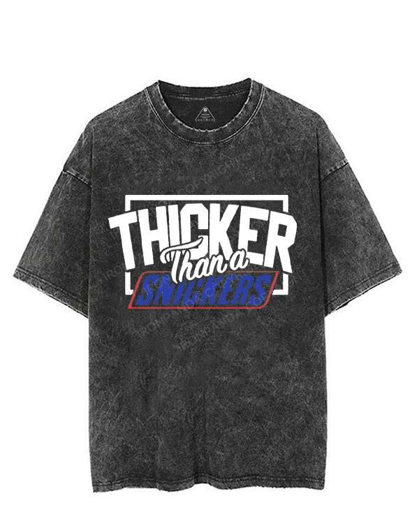 Thicker Then A Snicker VINTAGE GYM SHIRT