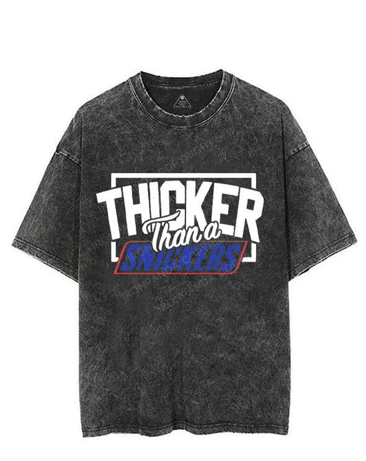 Thicker Then A Snicker VINTAGE GYM SHIRT