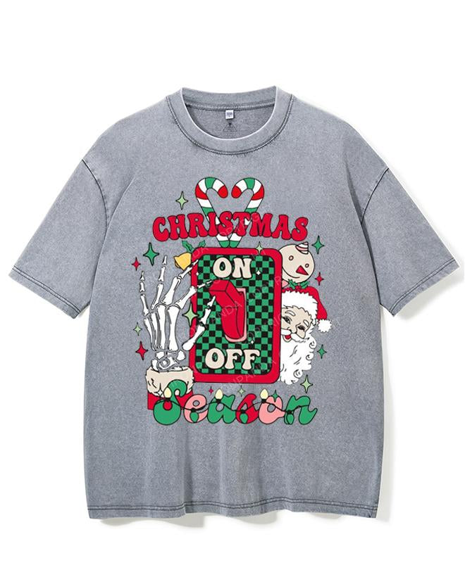 TURN ON THE CHRISTMAS SEASON MODE VINTAGE GYM SHIRT