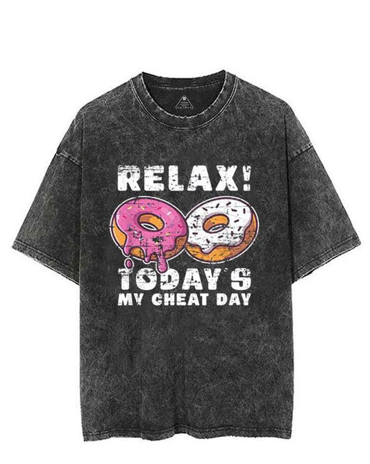 RELAX! TODAY'S MY CHEAT DAY VINTAGE GYM SHIRT