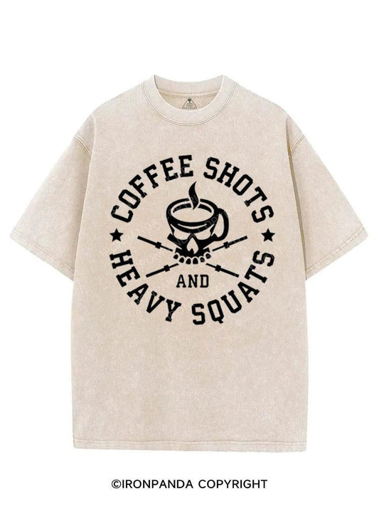 COFFEE SHOTS HEAVY SQUATS VINTAGE GYM SHIRT