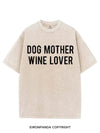 DOG MOTHER WINE LOVER VINTAGE GYM SHIRT
