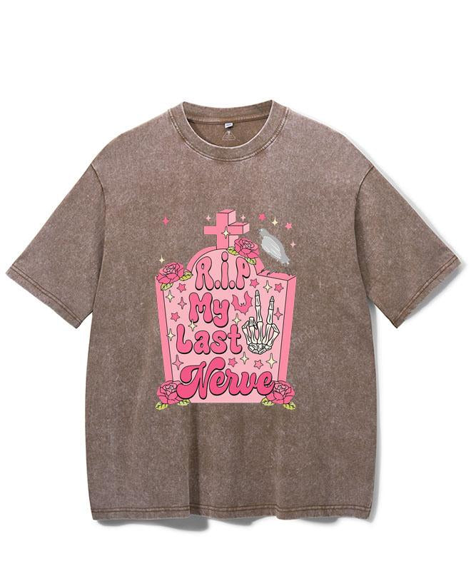 RIP MY LAST NERVE VINTAGE GYM SHIRT