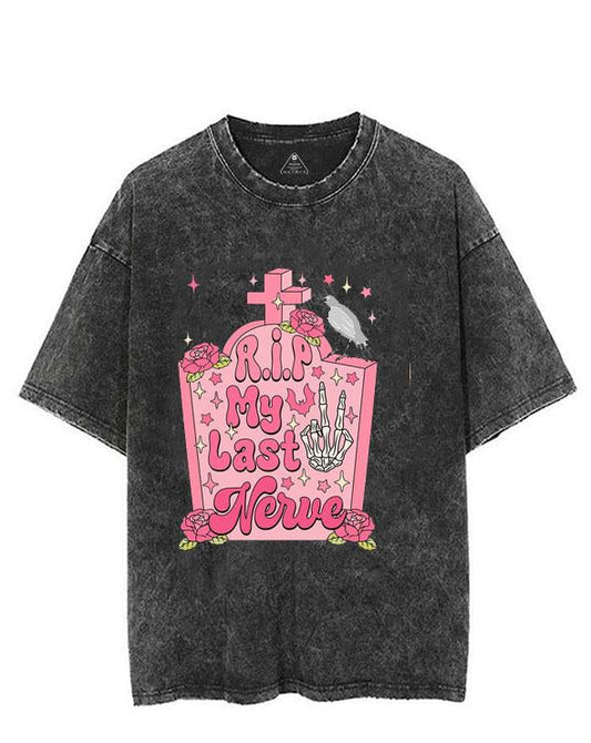 RIP MY LAST NERVE VINTAGE GYM SHIRT