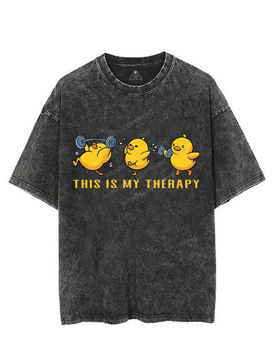 THIS IS MY THERAPY VINTAGE GYM SHIRT