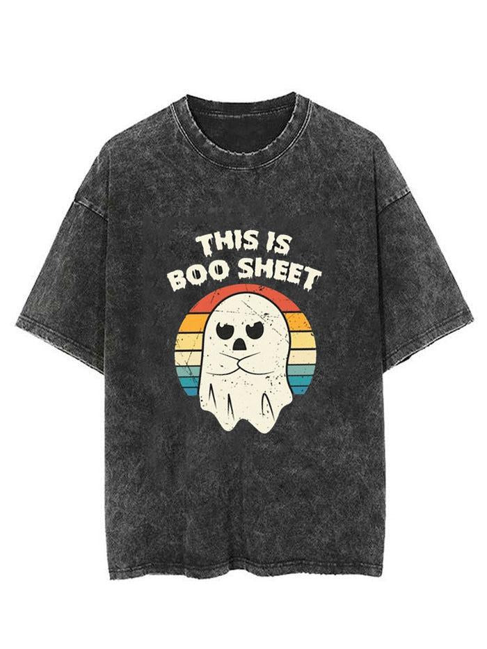 Funny Boo Sheet Vintage Gym Shirt