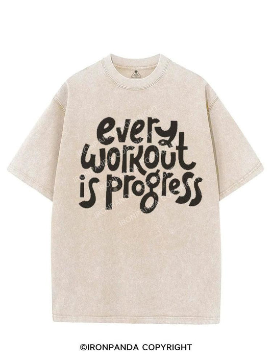 EVERY WORKOUT IS PROGRESS VINTAGE GYM SHIRT