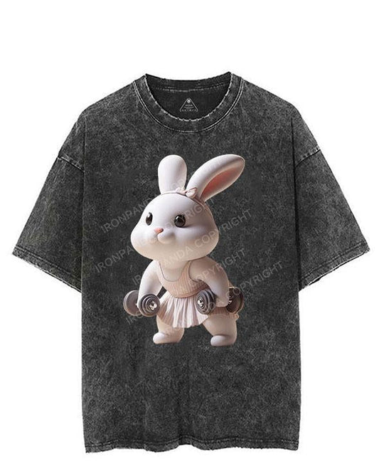 LIFTING BABY BUNNY VINTAGE GYM SHIRT