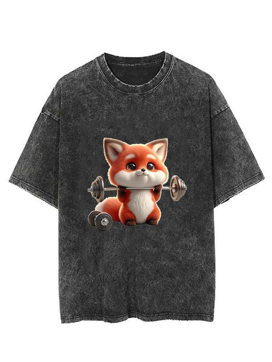 fox weightlifting vintage Gym Shirt