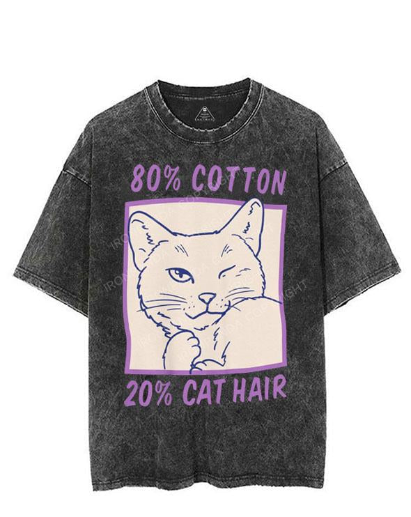 80% COTTON 20% CAT HAIR VINTAGE GYM SHIRT