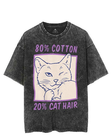 80% COTTON 20% CAT HAIR VINTAGE GYM SHIRT