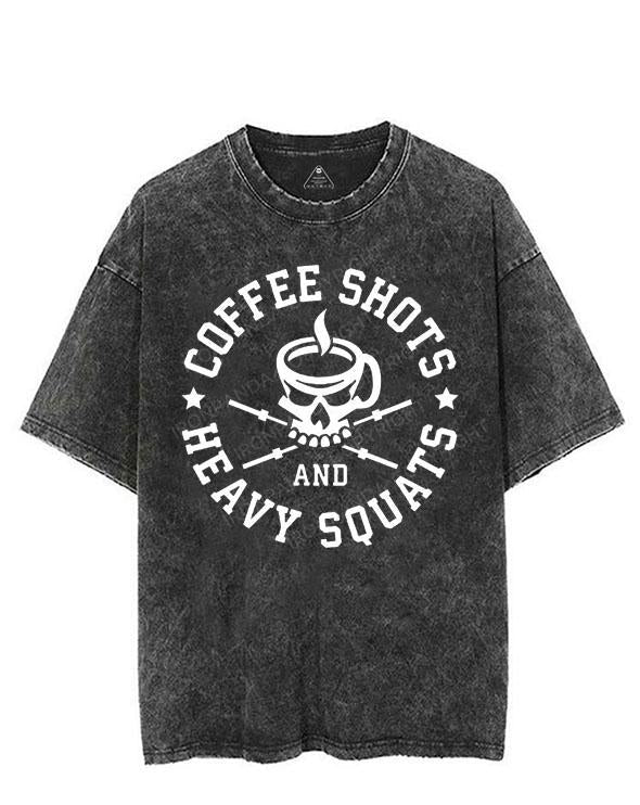 COFFEE SHOTS HEAVY SQUATS VINTAGE GYM SHIRT