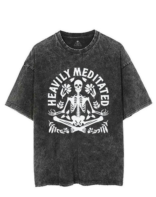 HEAVILY Meditation VINTAGE GYM SHIRT