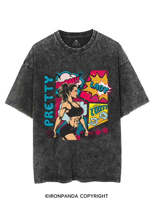 PRETTY LADY VINTAGE GYM SHIRT