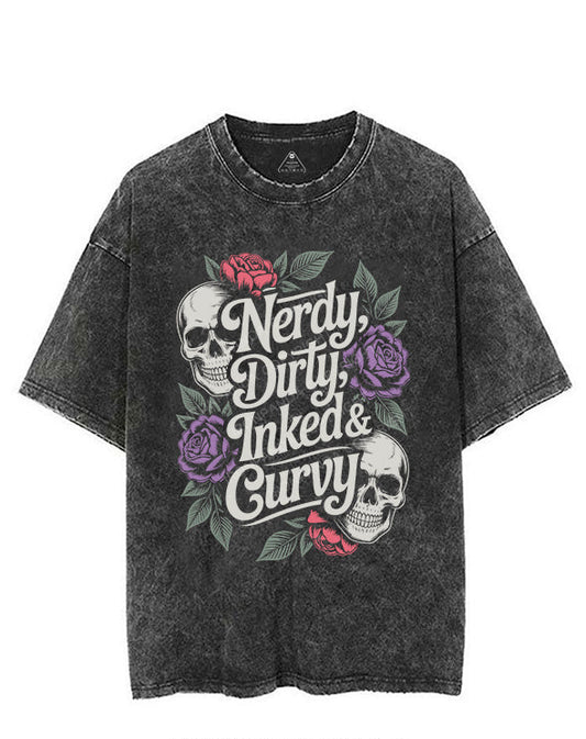 NERDY, DIRTY, INKED & CURVY VINTAGE GYM SHIRT