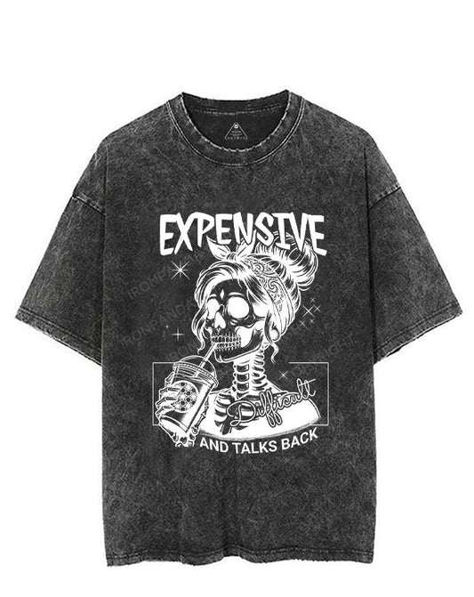 EXPENSIVE AND TALKS BACK VINTAGE GYM SHIRT