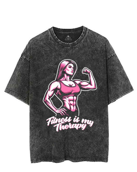 Fitness is my Therapy VINTAGE GYM SHIRT
