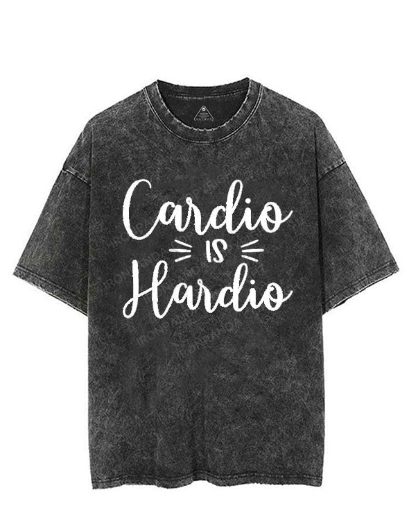 CARDIO IS HARDIO VINTAGE GYM SHIRT