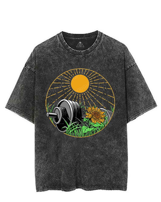 SUNFLOWER POWER VINTAGE GYM SHIRT