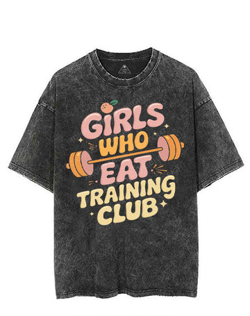 GIRLS WHO EAT TRAINING CLUB VINTAGE GYM SHIRT