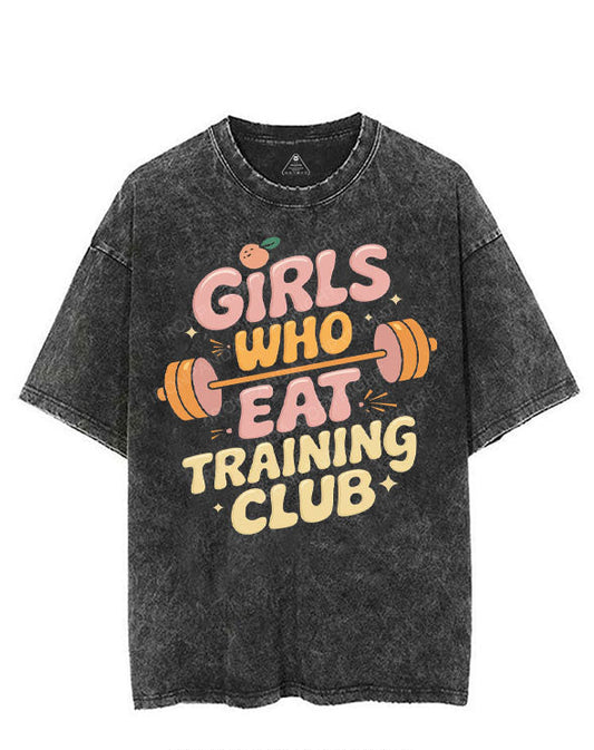 GIRLS WHO EAT TRAINING CLUB VINTAGE GYM SHIRT