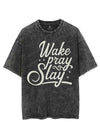 WAKE PRAY SLAY VINTAGE GYM SHIRT