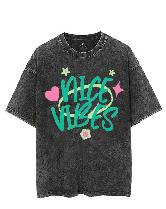 NICE VIBES VINTAGE GYM SHIRT
