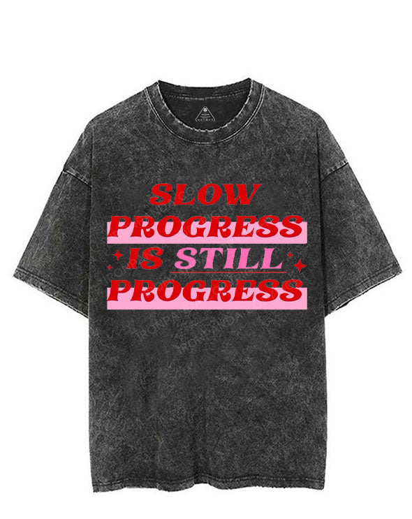 SLOW PROGRESS IS STILL PROGRESS VINTAGE GYM SHIRT