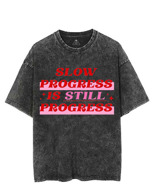 SLOW PROGRESS IS STILL PROGRESS VINTAGE GYM SHIRT