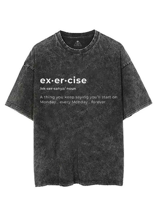 DEFINITION OF EXERCISE VINTAGE GYM SHIRT