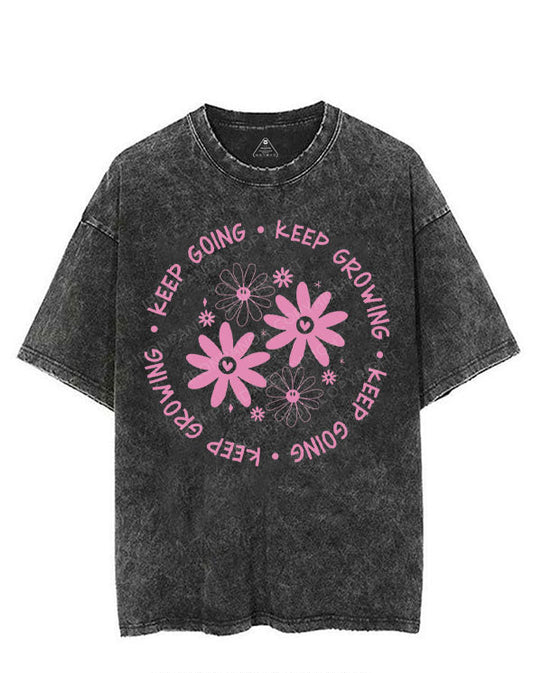 KEEP GOING KEEP GROWING VINTAGE GYM SHIRT
