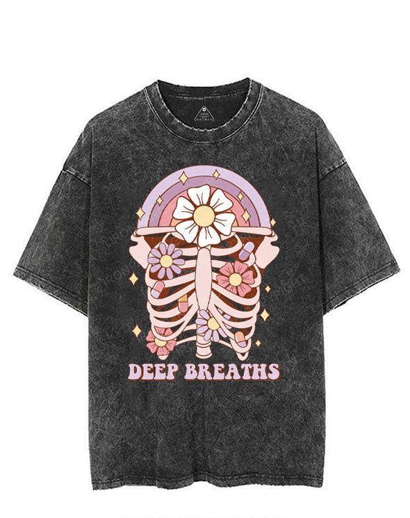 DEEP BREATHS VINTAGE GYM SHIRT