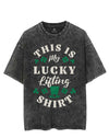 THIS IS MY LUCKY LIFTING SHIRT VINTAGE GYM SHIRT