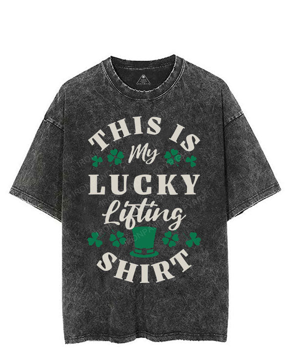 THIS IS MY LUCKY LIFTING SHIRT VINTAGE GYM SHIRT