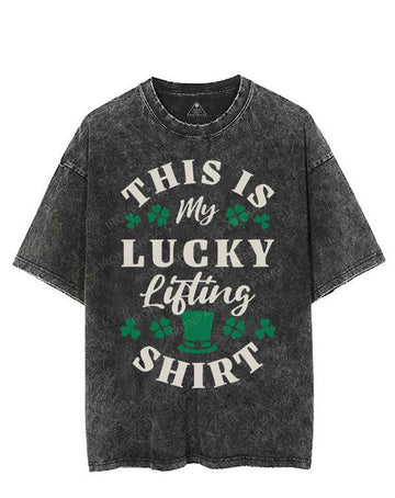 THIS IS MY LUCKY LIFTING SHIRT VINTAGE GYM SHIRT