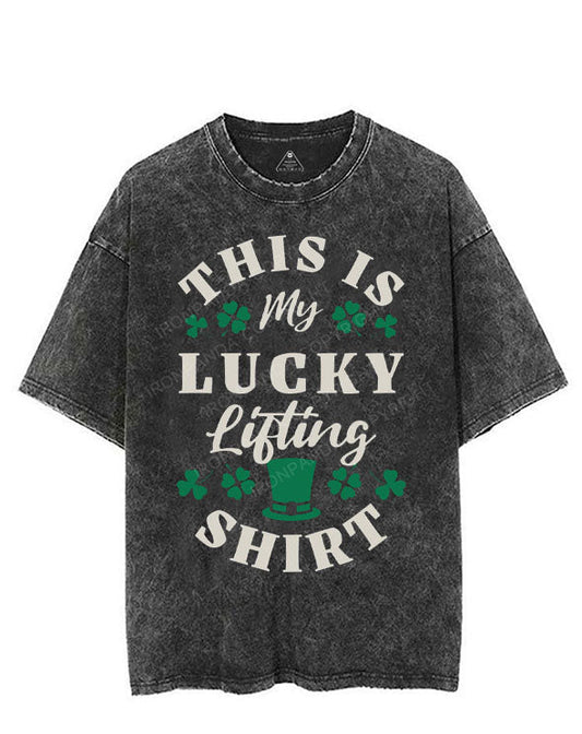 THIS IS MY LUCKY LIFTING SHIRT VINTAGE GYM SHIRT