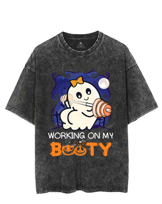 WORKING ON MY BOOTY VINTAGE GYM SHIRT